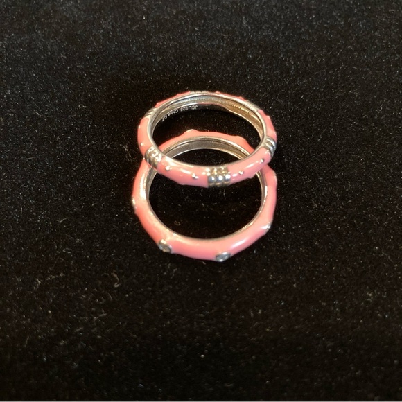 Two .925 Enamel Rings, Size 9.5 - Picture 3 of 9